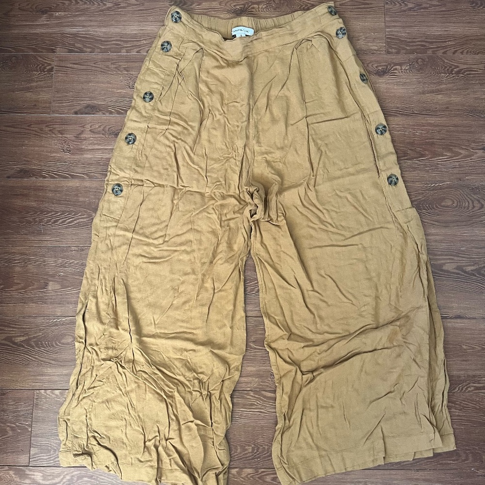 O'Neil wide legged mustard pants